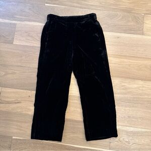 J. Crew Black Velvet Pants